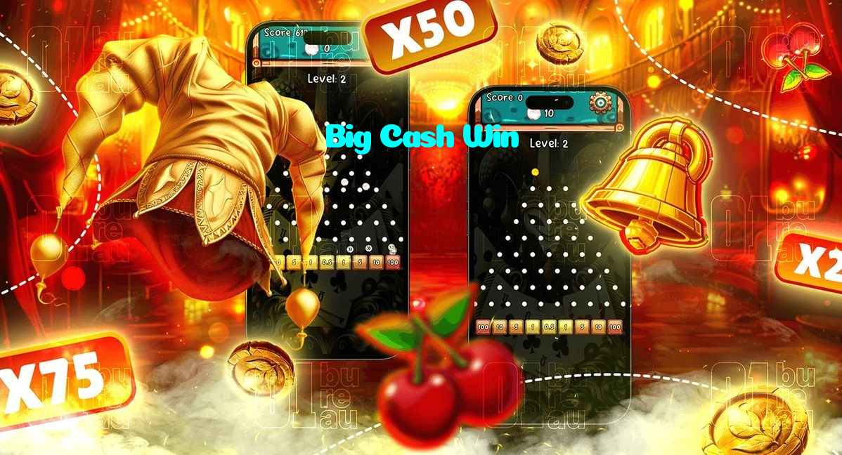 Big Cash Win casino presented on mobile device in Pakistan with slots and live games